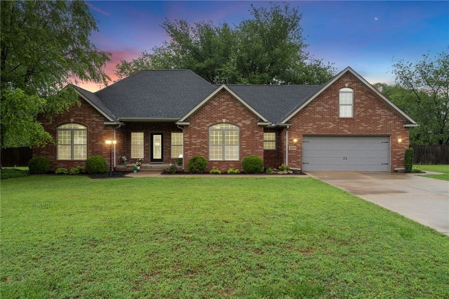 Welcome to this beautifully maintained 4-bedroom,3-bath home offering comfort, charm, and the rare bonus of no rear neighbors! Nestled on a spacious 0.46-acre lot just outside the city, this 2,496 SF home provides the perfect blend of privacy, space,and peaceful living. With thoughtful updates and a serene setting, this home offers an open-concept kitchen/dining featuring granite counters, custom cabinetry,corner pantry & 5 burner gas range flowing into a spacious living area with a floor-to-ceiling stone fireplace. Split floor plan includes spacious guest rooms and a luxurious primary suite with tiled glass shower,soaking tub,dual sinks,and oversized walk in closet. A versatile bonus room with a mini split adds extra living space ideal for home office or media room. Enjoy outdoor living with a large patio/porch/deck, mature trees, and views of horses in the pasture. A 12x16 shed with loft adds great storage. Brand new HVAC. Enjoy On Demand water heater for year-round efficiency. Washer/Dryer & refrigerator convey.