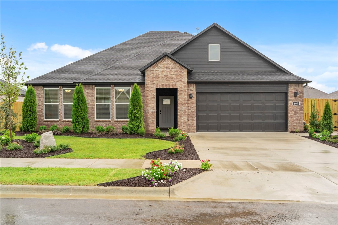 Terrific Truman plan in Goose Creek Village, an impressive subdivision where quality and affordability meet in the heart of Farmington. This home features gorgeous quartz kitchen countertops, stainless steel appliances and a walk-in pantry (per plan). 42-inch upper cabinets with top molding and soft close cabinet doors. Private bedroom one includes a lovely en-suite with quartz counter tops, double sinks, walk-in shower, and walk-in closet. Living room will showcase a beautiful modern Electric Fireplace. These homes feature ceiling fans in all bedrooms and living room! Each home exterior will have brick and HardieĀ® siding per plan! Covered patio (per plan). Garage Door opener! Taxes and Parcel # TBD. Single-story plans feature Luxury Vinyl plank flooring throughout!