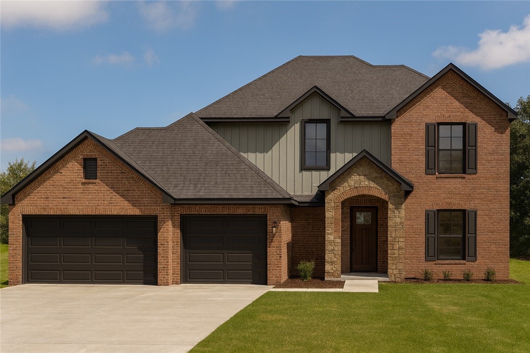 Located in Tontitown just off Highway 412, Bariloche offers a peaceful neighborhood atmosphere with the benefit of easy access to I-49, nearby schools, and a variety of entertainment and recreation.Welcome to the Olive Plan, offering 4 bedrooms, 2.5 bathrooms, and 2,386 heated square feet. This two-story home features an open living area, spacious kitchen, and dedicated dining space. The primary suite includes a soaking tub, walk-in shower, and large walk-in closet, with three additional bedrooms providing plenty of space for family or guests.Finishes include luxury vinyl plank flooring in the main living areas, tile in wet areas, and carpet in bedrooms and closets. A covered patio, 3-car garage, fenced backyard, gutters, and blinds make this home move-in ready.