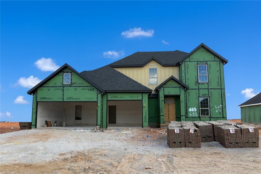 Located in Tontitown just off Highway 412, Bariloche offers a peaceful neighborhood atmosphere with the benefit of easy access to I-49, nearby schools, and a variety of entertainment and recreation.Welcome to the Olive Plan, offering 4 bedrooms, 2.5 bathrooms, and 2,386 heated square feet. This two-story home features an open living area, spacious kitchen, and dedicated dining space. The primary suite includes a soaking tub, walk-in shower, and large walk-in closet, with three additional bedrooms providing plenty of space for family or guests.Finishes include luxury vinyl plank flooring in the main living areas, tile in wet areas, and carpet in bedrooms and closets. A covered patio, 3-car garage, fenced backyard, gutters, and blinds make this home move-in ready.