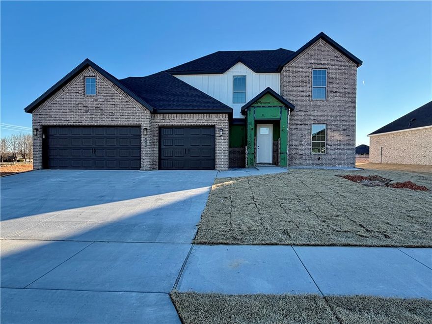 Located in Tontitown just off Highway 412, Bariloche offers a peaceful neighborhood atmosphere with the benefit of easy access to I-49, nearby schools, and a variety of entertainment and recreation.Welcome to the Olive Plan, offering 4 bedrooms, 2.5 bathrooms, and 2,386 heated square feet. This two-story home features an open living area, spacious kitchen, and dedicated dining space. The primary suite includes a soaking tub, walk-in shower, and large walk-in closet, with three additional bedrooms providing plenty of space for family or guests.Finishes include luxury vinyl plank flooring in the main living areas, tile in wet areas, and carpet in bedrooms and closets. A covered patio, 3-car garage, fenced backyard, gutters, and blinds make this home move-in ready.