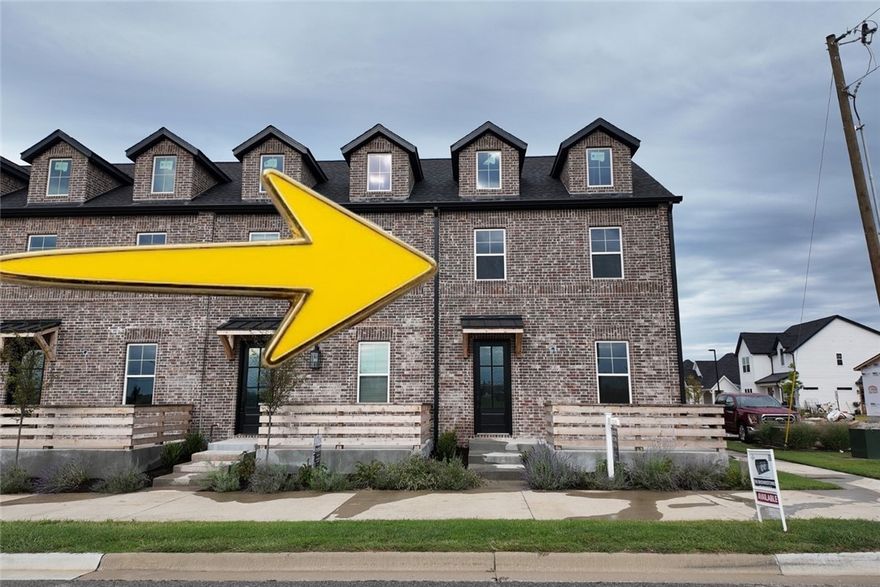 Introducing the Brownstones at Bellview Place, a boutique community thoughtfully designed for modern living and long-term value. These 3-bedroom, 2.5-bath, two-level residences offer approximately 1,841 square feet of well-planned space with timeless architecture and quality finishes throughout. Construction is in the final phases, with interior completion underway, making these homes nearly move-in ready. Bellview Place is a walkable, community featuring cottage and townhomes, brick paver streetscapes and a future bark park, enhancing both lifestyle and neighborhood appeal. Ideally located just minutes from Pinnacle Hills Promenade, providing convenient access to shopping, dining, entertainment, and major employers. Seller is offering a $10,000 flex credit, which may be applied toward financing costs, closing costs, or a move-in package including refrigerator, washer, and dryer (buyer choice). Limited availability in a rapidly growing area, schedule your private showing today.