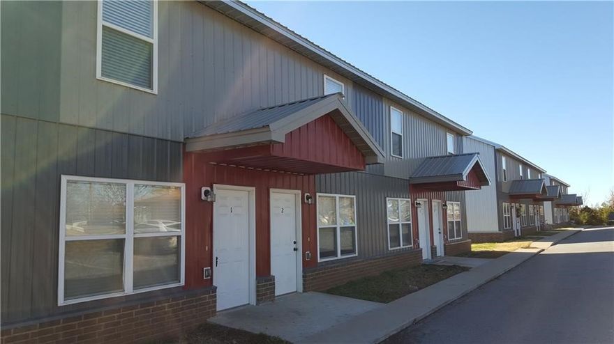 (Seller is accepting back up offers)  Investment opportunity on rapidly growing area, close to schools, restaurants, shopping centers and Highway 62., Very well built and maintained fully leased 12 unit property consisting of 3 buildings with  4 units on each building. Every unit has 2 bedroom, 1.5 bathrooms on 2 parcels of land. One parcel has extra  space and has the potential for new building to be built, or office, or extra parking, or any other allowed by the city. (Please check with the city of Farmington 'Planning" departament). All metal buildings including metal roofs for very low maintenance. Seller pays water, sewer and trash. Showing only after offer has been accepted. Please do not disturb tenants.