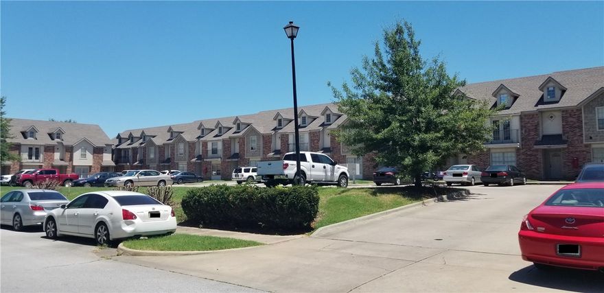 Nice townhouse on U of A bus route. Home features 3 bed, 2 bath with master downstairs. Nice patio on back of unit for grilling/entertaining, fireplace in living room. No wood floors, all carpet.  All appliances.