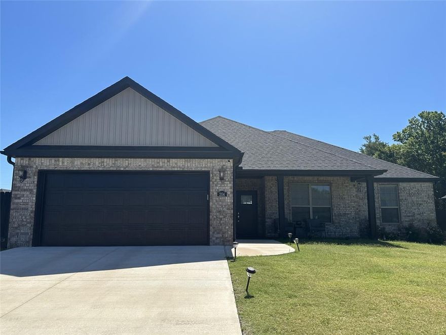 Modern, clean, and move-in ready—204 Vick in Centerton offers the perfect blend of style, space, and location. Just minutes from everything Bentonville has to offer, you’ll enjoy quick access to the new Walmart campus, downtown dining, trails, and top amenities while still having the comfort of a quiet neighborhood. This newer construction home features an open-concept layout with abundant natural light, sleek finishes, and a crisp, contemporary feel throughout. The kitchen flows seamlessly into the living area, ideal for everyday living or entertaining. Step outside to a large, fully fenced backyard—perfect for pets, play, or relaxing evenings. If you’re looking for a clean, modern home in a highly convenient location, this one checks all the boxes. Available now for $2,250/month. Pets negotiable.