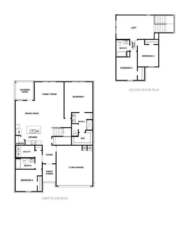 SOLD BEFORE PRINT!
This impressive Midland is our two-story plan with 2,170 square feet. 4 bedrooms and 3 bathrooms. Enjoy a charming kitchen that is equipped with stainless steel appliances, walk-in pantry. The kitchen opens to a breakfast area and living area. The primary bedroom is located on the first floor with a spacious bathroom and walk-in closet. There is a secondary bedroom down with a full bath. The second floor features two bedrooms and a wonderful loft area! Additional features include a fully sod front and back yard, covered patio, and landscaping package in the front.