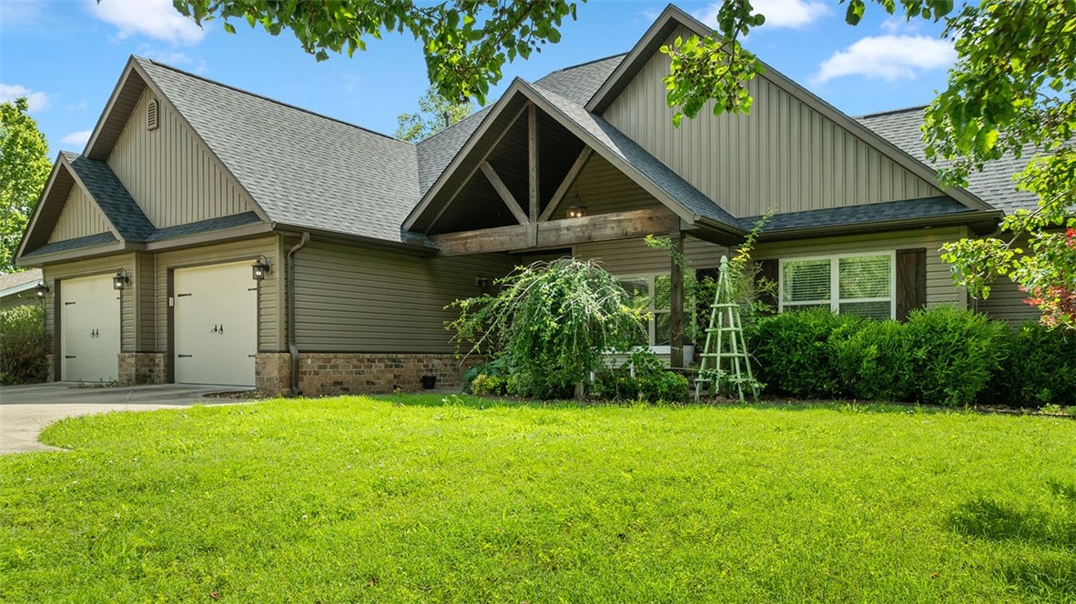 Charming 3 Bedroom /3 Full Bath home on 0.83 acres in Rogers! Built in 2016 with a new roof installed in 2024 and new water heater in 2025 this 1,927 SF property features an oversized 2 car garage, polished concrete floors, open-concept living, and a bonus room with built-in shelving—perfect for a home office. Enjoy two outdoor entertaining areas, mature trees, beautiful landscaping, and a fully fenced backyard. Located just 10 minutes to Downtown Rogers & 20 minutes to the new Walmart Home Office Campus or Prairie Creek Marina. Ideal mix of privacy and convenience. Don’t miss this well-maintained, move-in-ready gem!