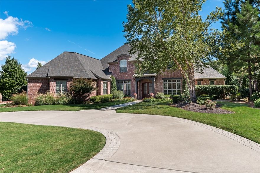 Exquisite Design blended with First Class Quality are showcased in this Stunning two level Home. Welcoming entry featuring flanking formal dining room and executive office with impressive beamed ceiling. Highly desired floor plan boasting master suite on main level as well as second BR ensuite on other side of home perfect for guests or in laws. Sprawling spacious spaces for casual and formal entertaining. Chef's kitchen is open to living space and large eat-in area overlooking landscaped backyard. Expansive patio with fireplace perfect for entertaining or relaxing with tiered multiple outdoor living spaces. Upstairs showcases 3 BR's with bonus theater room with wetbar off theater room. Located in the very desirable Pinnacle Subdivision with golf, tennis and social memberships this impressive home truly has it all.