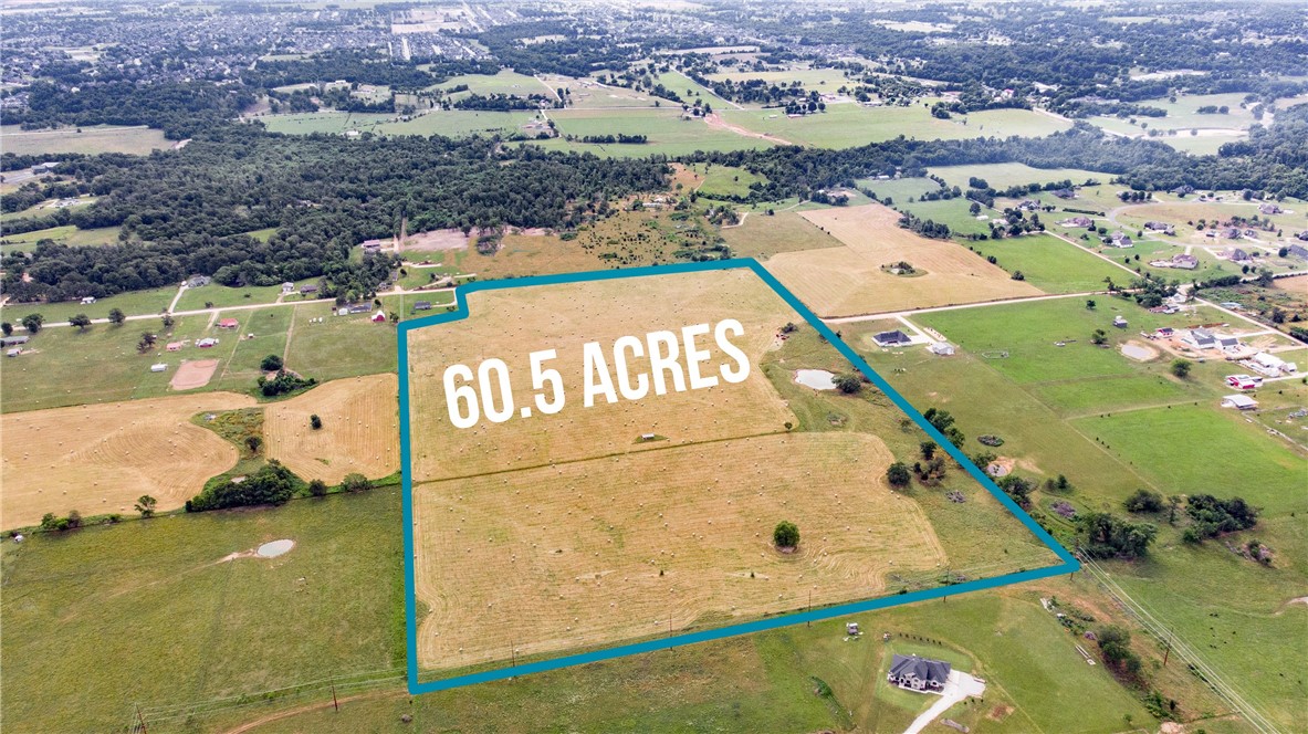 Endless possibilities on 60.5 acres of cleared, flat land in an ideal location! This property is centrally located in Bentonville between XNA and I49, the Pinnacle Hills Promenade, Walmart AMP, and all of the entertainment, dining, and shopping that Northwest Arkansas has to offer. Just one mile from Evening Star Elementary. March 2022 survey, public water available January 2023. Don’t miss out on this one of a kind opportunity! If contiguous 12.5 acre tract not purchased along with this parcel, Lot Split will be required