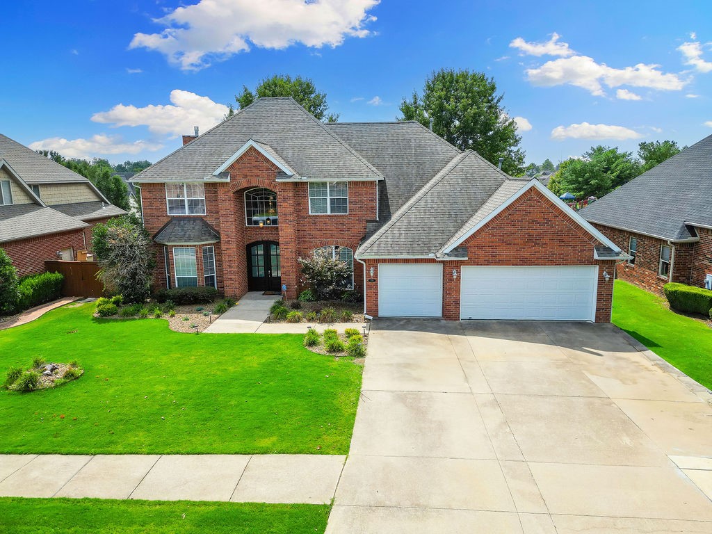 Looking for an opportunity to buy a house with instant equity? Take a look at this house and compare it to homes that have sold in the same subdivision and you will be excited at the possibility of buying in one of the most sought after neighborhoods in Bentonville. This is your opportunity to take a house with wonderful potential & make it your own. Upon entering the home, you will be greeted by a dining room on one side & an office on the other with a lovely staircase between. Downstairs continues with the open feel between kitchen & living room along with the primary bedroom with additional space for a nursery or second office and a 1/2 bath. Upstairs you will find the media room/storage and the rest of the bedrooms. This backyard overlooks the community pool with a ton of potential in landscape options. This is your chance to get into a home in a low price per foot for the neighborhood so that you have the financial room to renovate and update. Come to the open house this weekend or book your own tour.