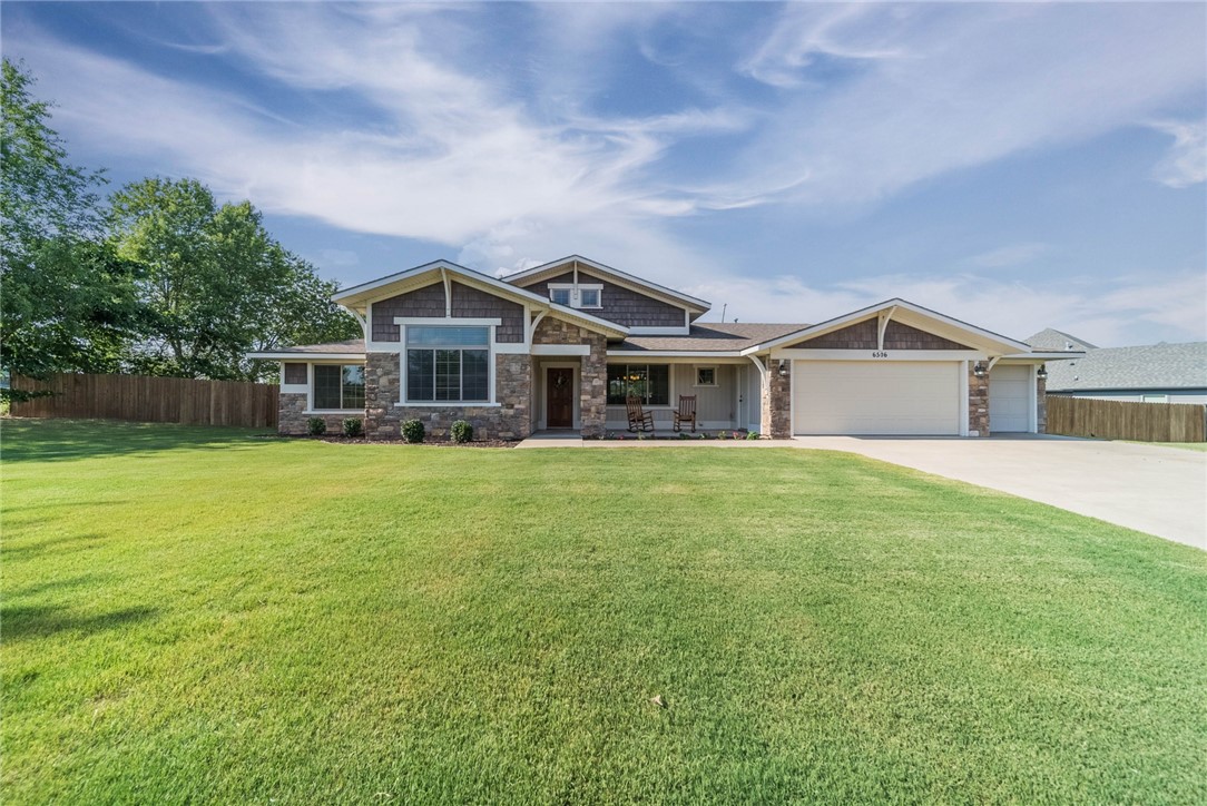 Incredible opportunity to own a truly one-of-a-kind home on two-thirds of an acre in Bentonville. This stunning craftsman style home was designed and built by Matthew Nyhof of East Lake Homes with soaring ceilings, open concept living areas, and details like gorgeous archways throughout, wood ceilings, 2 attic spaces, custom closets, a 3-car garage, and so much more.There is virtually no wasted space in this 3 bedroom/2 bathroom home. It lives much larger than its footprint due to the split floorplan and open flow of the living spaces, making it perfect for entertaining.The 0.65 acre lot is among the best in the entire subdivision. It is at the end of a quiet street in a wonderful friendly neighborhood. Enjoy space and privacy unrivaled by most subdivisions nearby, while still being part of a wonderful community with easy access to all Bentonville has to offer.