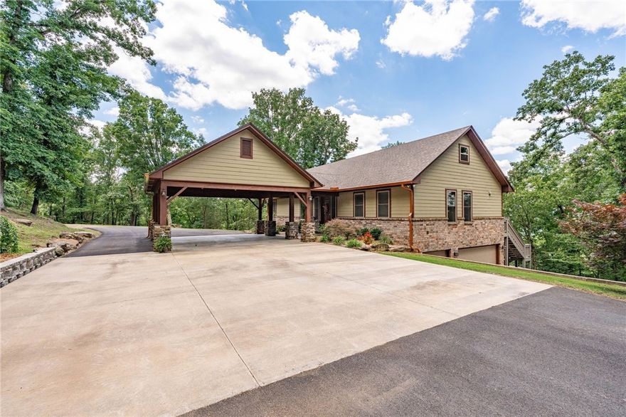 Ultimate privacy w/ a commanding view! Custom built home on 20.34 acres. New roof, gutters and back deck. Spray foam insulation, high seer HVACs, total electric with a low average bill. Kitchen features 3cm granite, undermount lights, KitchenAide appliances, 2 drawer beverage fridge, custom vent, prep sink & huge island. Master suite will impress you, especially the closet & private screen porch. Wood burning FP duct through home. Safe room. Attached covered parking for 5 vehicles. Part of the driveway was recently paved. 30x40 shop w/lean to. Additional 52.81 acres available.