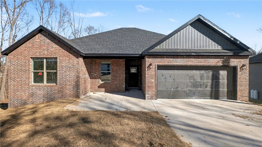 Welcome To Your Next Home! This One-Level Beauty Blends Smart Construction With Stylish Design—Starting With An Upgraded Moisture Barrier Wrapped Around The Entire Home And A Clean Brick Front For That Curb Appeal Pop. Inside, You’ll Find A Fantastic Layout Featuring A Living Room Fireplace On A Statement Wall, Flanked By Windows That Pour In The Natural Light. The Kitchen Brings It All—Granite Countertops, Tile Backsplash, Under-Cabinet Lighting, Pantry, And A Bar-Top Island Perfect For Snacks Or Sips. Eat-In Dining? Of Course. The Split Floorplan Adds Privacy, With A Primary Suite Offering A Walk-In Closet, Dual Vanity, And A Custom Tile Shower That Feels Like A Mini Retreat. Covered Back Deck For Chillin’, Sodded Yard For Playin’, And Yes—You’ve Still Got Time To Choose Your Interior Finishes. Bonus: Up To $3,500 In Preferred Lender Credit If You Jump On It Now. **Sample Photos Show A Previous Build Of The Same/Similar Plan And May Include Upgrades—Actual Finishes And Exact Layout Will Vary.