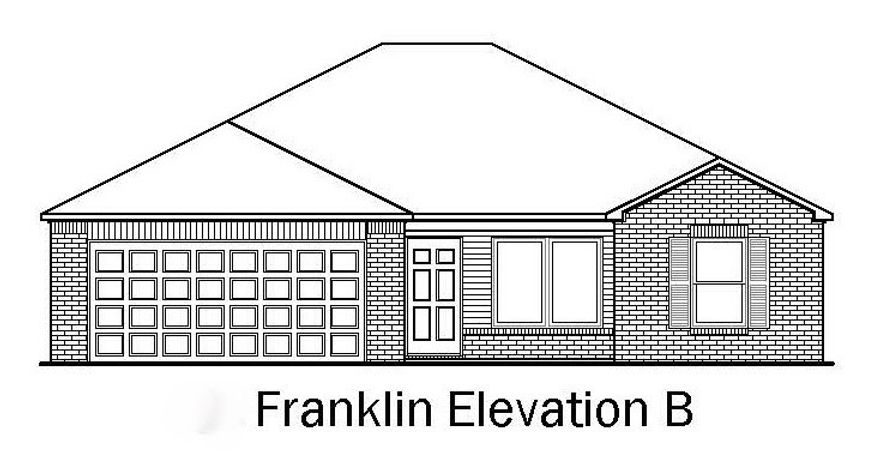 The beautiful Franklin plan is full of curb appeal with its welcoming covered front porch and front yard landscaping. This home features an open floor plan with 3 bedrooms, 2 bathrooms, and an expansive family room. Also enjoy a gorgeous kitchen fully equipped with energy-efficient appliances, ample counter space, and a roomy pantry for snacking and delicious family meals. Learn more about this home today! *Photos are of similar model.