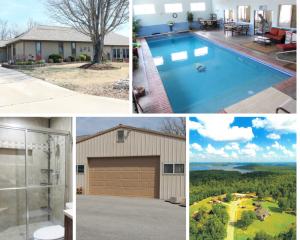 The house that has it all! Open concept living with double-sided fireplace, wood floors, three-seasons room and coffee bar. Imagine raising a family or enjoying retirement with your own indoor pool, steam room with shower, and home gym. Master ensuite with walk-in closet, two bedrooms and two more baths and laundry make the first level perfect for any family. Downstairs find open concept family room or game room with bonus storage and room for second kitchen. Outside enjoy landscaped seating area, pergola and hot tub for nights under the stars or bar-b-quing with friends. The 36 x 80 workshop and extra RV parking space are open to the imagination for what you will use the space for. Nestled on 2.5+ acres and walk to the lake thishome has something for everyone and is waiting for you to