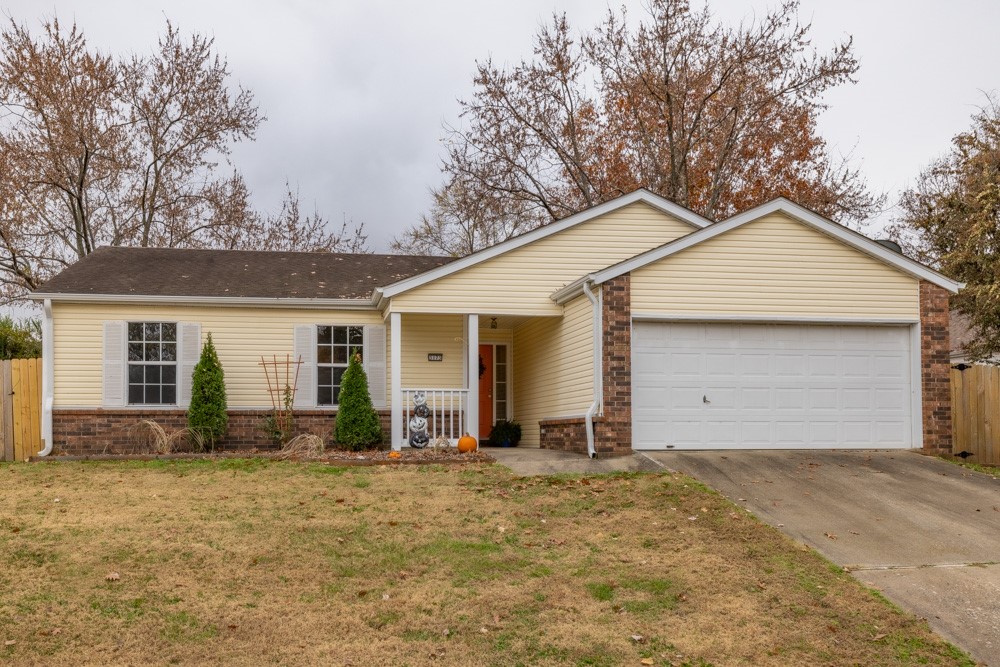 See this sparkling updated home with new HVAC, flooring, interior paint, kitchen range, back door, landscaping, & gate. Inviting with abundant natural light & offering 3 bedrooms & 2 baths, your new home is well located near shopping, restaurants, & schools. The Hamstring Creek trail is accessible just down the block. A short drive to I49 puts you quickly on the pathway to all of NWA. You will love the back yard with patio, privacy fencing, & a lovely walk way from the front gate. Showings to begin on January 2, 2024.