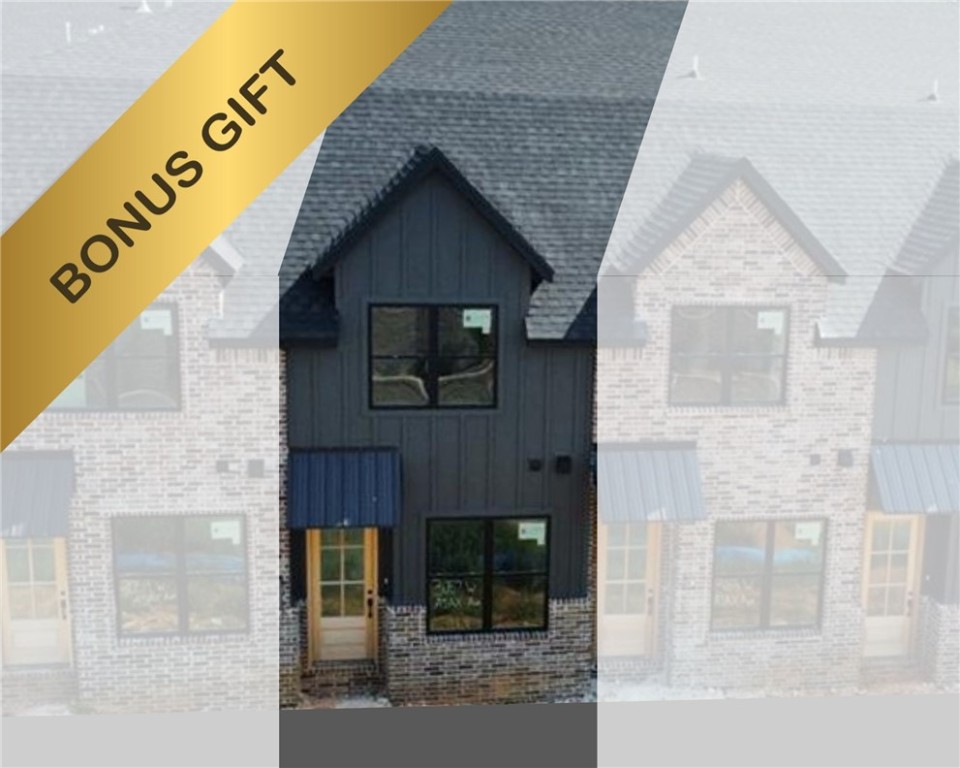 Bonus Gift= $10k flex credit & you pick Fridge OR Washer & Dryer. This luxurious townhome features two spacious ensuites upstairs, perfect for guests or family, along with a conveniently located laundry room on the same floor—making everyday living a breeze. Plus, with double-insulated shared walls, you’ll enjoy superior noise reduction and enhanced thermal efficiency, ensuring your sanctuary remains peaceful and comfortable year-round. Location, Location, Location! Welcome to NWA's newest mixed development, where convenience meets luxury! Situated within walking distance to Target, Bass Pro, Pinnacle Hills Promenade and Bellview Entertainment District. Offering an exciting array of shopping, dining, entertainment options and seamless access to I-49. Enjoy the peace of mind that comes with the POA handing all landscaping, complete with a dedicated irrigation system and snow removal. *Property taxes to be assessed by county after closing.