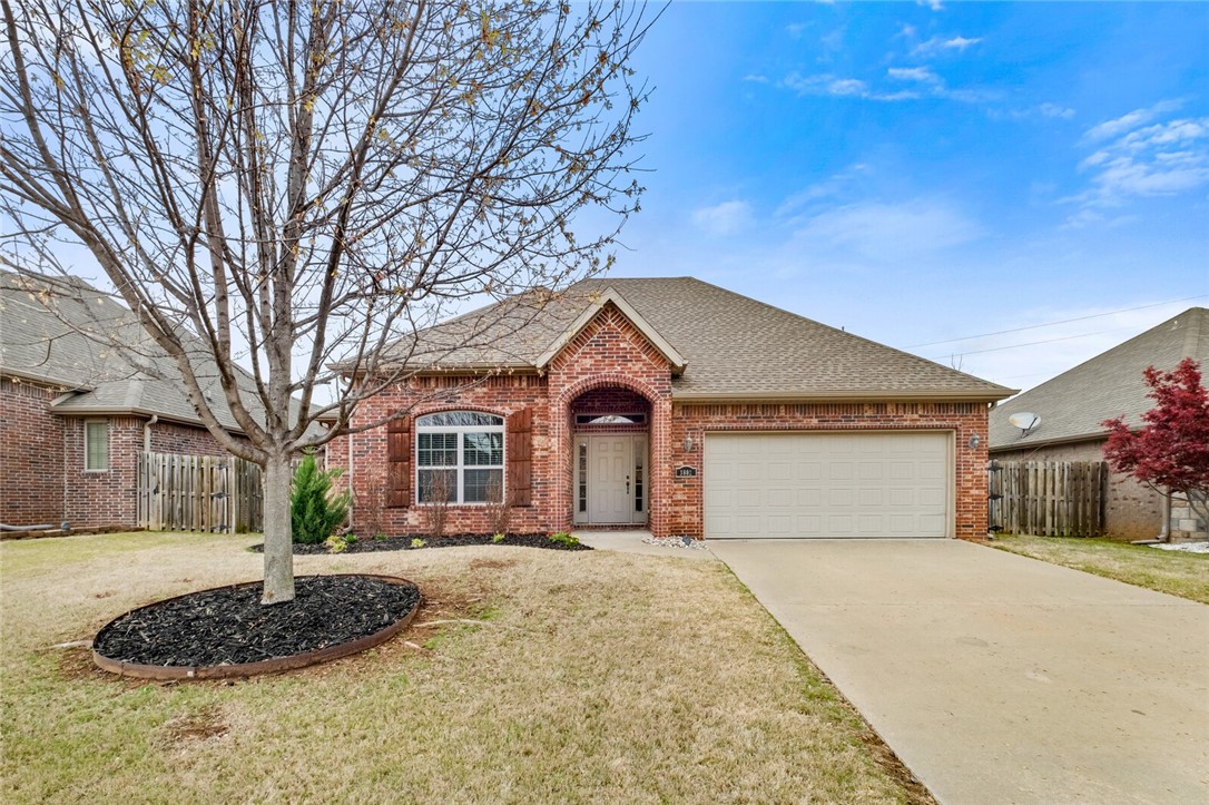 Located just minutes away from Coler Trail system, schools and downtown Bentonville, this one-level home is in a great location to enjoy all that Bentonville has to offer. When you walk in the door, you will find a spacious entry and gorgeous engineered hardwood floors throughout. The main living area is an open concept floor plan featuring a gas log fireplace, plenty of windows for natural light, pantry and granite countertops. The primary suite is a retreat with a walk-in shower, jet tub, and a roomy walk-in closet. The backyard offers plenty of room for gardening, play and other outdoor activities. Submit all offers by Monday, April 8th at 5:00 PM.