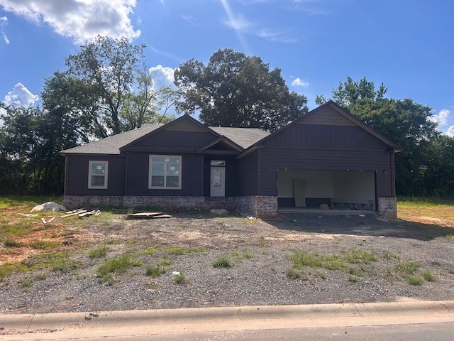 NEAR COMPLETION--MOVE-IN READY BY THE TIME YOU GET YOUR LOAN APPROVED! Quality throughout this 4 bedroom, 2 bath brick and siding home. Beautiful, spacious kitchen and dining with quartz countertops and walk-in pantry. Large open living room is the central focus of the home with large windows with a view to the outside covered area. Split floor plan, beautiful custom finishes throughout. Master bath features double vanity, separate shower and jetted garden tub, two walk-in closets, private toilet and linen closet. Hall bath is well-designed to accommodate 3 bedrooms with door separating tub/toilet and vanity area. Call about it today!