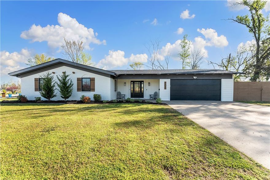 This beautifully renovated Downtown Bentonville home being offered under $750K is truly one of a kind! Featuring 5 bedrooms (1 flex space/office), 3 full bathrooms, and 2 master suites, this home is a spacious sanctuary for family and friends. When you walk in, you will immediately appreciate the thoughtfulness and flow of the open concept design that features light and bright spaces, soft edges, and soaring vaulted ceilings accentuated with beautiful wooden beams. No stone was left unturned in this total renovation. Beyond the plethora of cosmetic updates, you will have peace of mind knowing that this home also had all major systems upgraded - roof, HVAC, electrical, windows, and plumbing – within the last three years. The private backyard and oversized patio offer a lovely indoor-outdoor living experience. And let’s not forget the prime location of this corner lot! Walking distance to top-notch Bentonville schools and easy access to the Square and many nearby trails and attractions! Furnishings are negotiable.