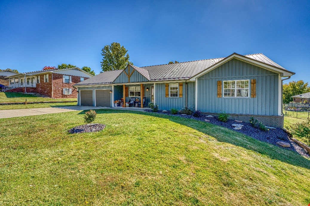 DREAM HOUSE ALERT!! This 4 BD, 2 BA home was completely remodeled in 2022 with everything you could ever want in a home! Interior remodel includes raised ceiling in living room w/gas fireplace, paint, flooring, door knobs, hinges & light fixtures. The kitchen, both bathrooms & laundry rooms were completely remodeled with all new features also. New glass patio door, front door & door to the garage. New exterior features includeĀ Diamond Kote siding, large covered composite deck w/wood fireplace, light fixtures, Brinks security system, metal roof, Cozy Cavern Tornado shelter and black chain fence. 2023 included a new solar system, water softener & air purifier. The under-home storage is extra tall with shelving for a workshop and lots of storage. Price of home if buyer takes over Solar System payments is $347,230. This home has it all for interior enjoyment with all the amenities, not to mention the oversized, covered deck with a wood fireplace for those chilly nights.