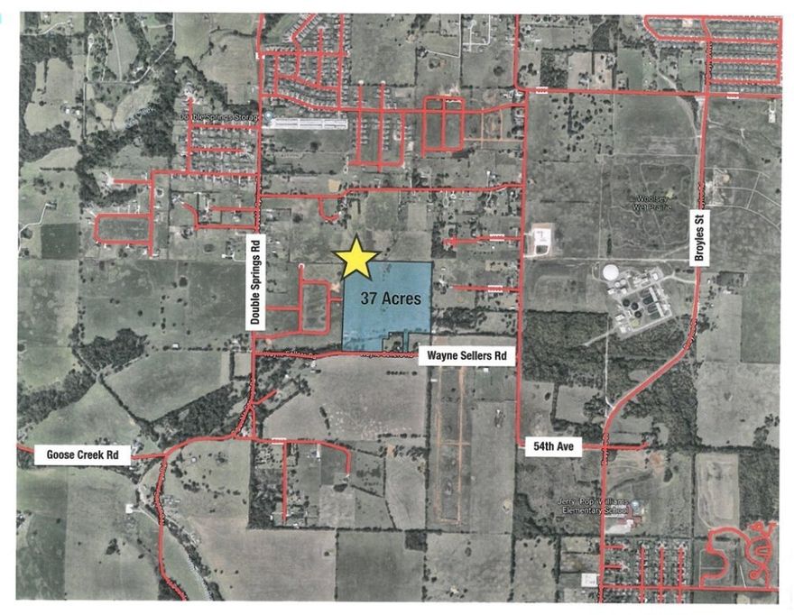 37 +/- acres. Excellent development potential in Fast growing area of West Fayetteville.  Level with road frontage access on Wayne Sellers Rd.
Call list agent for more information.
