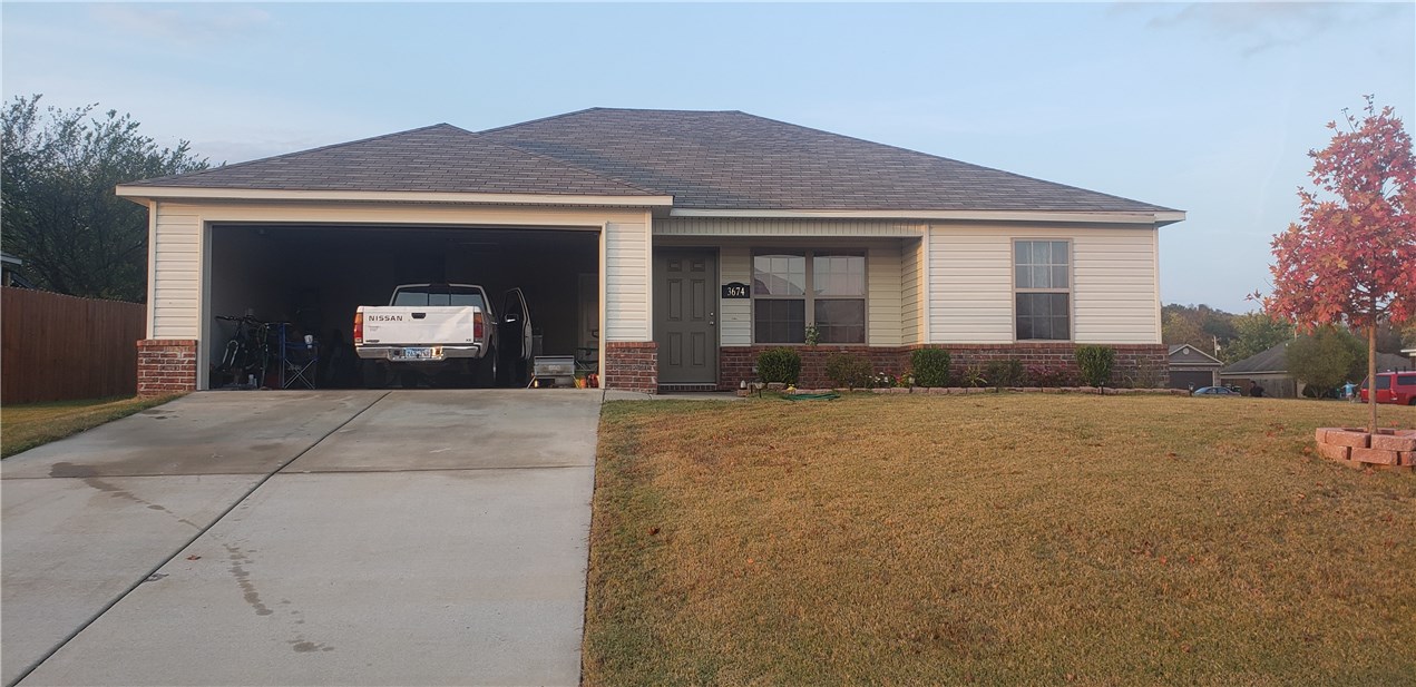 3 Bedrooms 2 full Bathrooms 2 car garage, all electric, corner house.