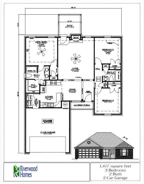 Brand New all Brick 3 BDR, 2Full Bths Home under construction w/Covered Front Porch-Built by RIVERWOOD HOMES-Split Plan-Includes Blinds, Gutters, ceramic tile, carpet, crown molding, gas fireplace-granite in Kit & Bths, Stainless Steel Appliances-Whirlpool Tub-Walk in Closet-Front Privacy Fence&Front Landscaping-Sodded Yards-Garage door Opener& Key Pad entry-Attic Storage-These homes include it ALL!!!Seller will $2,500 of Buyers closing costs. Walk to Elem & Middle School-Buy now and pick your colors!!!