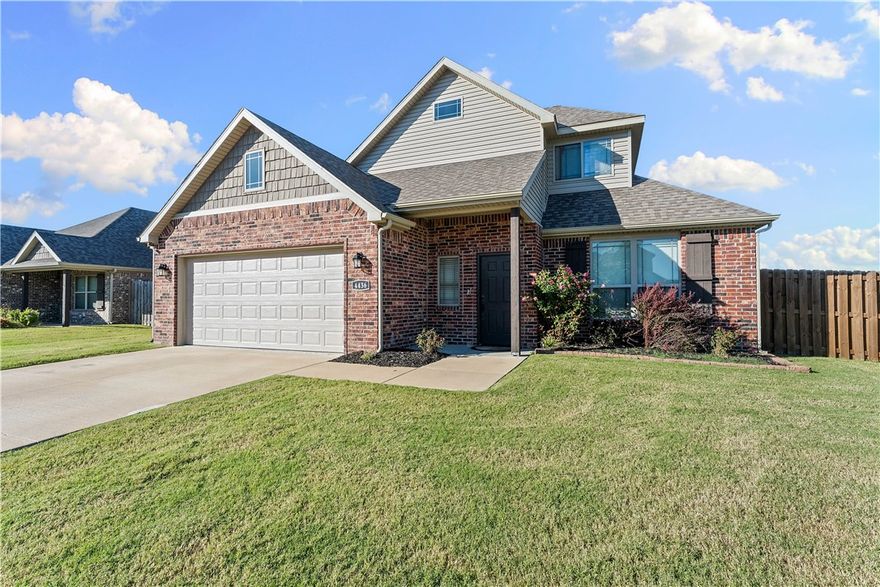 Welcome to this stunning 4-bedroom, 3-full-bath home, only four years old and spanning 2,001 square feet. Inside, you’ll find a modern open floor plan featuring beautifully designed kitchen, granite countertops, eat in kitchen, bar countertop and much more. The home offers two bedrooms and two full bathrooms on the main level, and two additional bedrooms with a full bathroom upstairs. Riverwood Build
Outside, enjoy a tremendous outdoor covered living space with a cozy fireplace, built-in grill, and an additional oversized deck which is an exceptional area for entertaining or just enjoying your space. The yard also features a 12X8 storage building and this property sits on a fully fenced corner lot offering privacy and plenty of space.