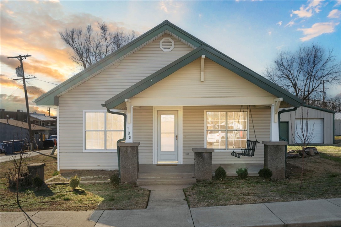 Your business starts here! Prime 2,448 sq. ft. commercial space in the heart of downtown Gravette. This property includes a newly remodeled 2-bedroom, 1-bath home with an open layout—ideal for a professional workspace, retail, or service-based business. The 1,200 sq. ft. climate-controlled workshop/warehouse features a half bath, providing ample space for storage, light manufacturing, or operations. Located in Gravette's central business district with excellent visibility and ample parking, is a fantastic opportunity for your business. Move in ready!
