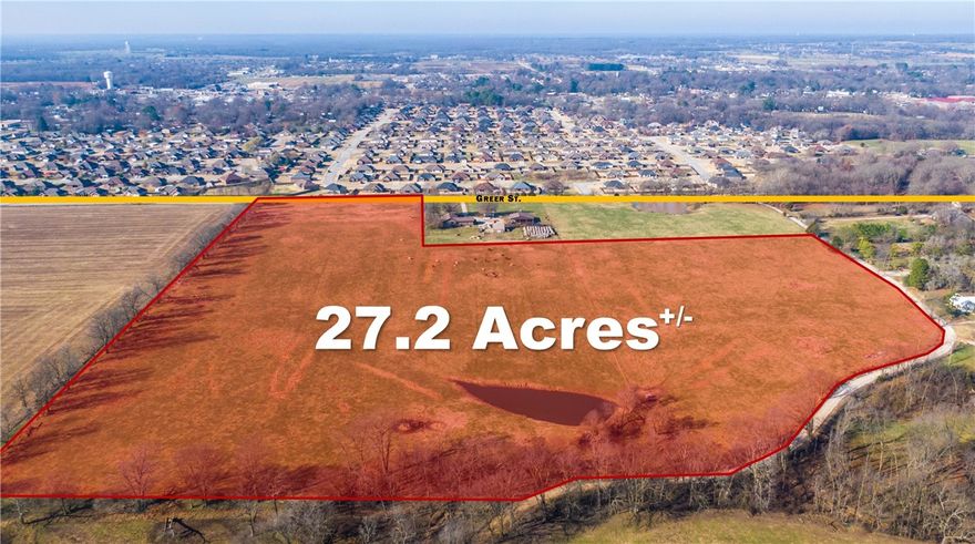 Wonderful development land just inside the city limits of Pea Ridge. Water and sewer are across the street from the property; making for easy access. Level and open, this is the perfect spot for a Residential subdivision. Only 10 minutes from Rogers and Bentonville.