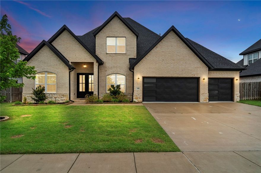 Welcome to 1408 SW Breeze Ct – a beautifully designed 5 bed, 4 bath home with 3,087 sq ft of space and style in one of the best locations in Northwest Arkansas. This home has a fantastic layout with the primary suite and a guest bedroom on the main level, plus three bedrooms, two full baths, and a large bonus/media room upstairs—perfect for movie nights, game days, or extra space for the family. You’ll love the elegant kitchen, dedicated dining room, dry bar, and all the designer touches throughout. Hardwood flooring and ceramic tile throughout the home, as well. Outside, enjoy a fenced and flat backyard with a cozy outdoor fireplace—ideal for relaxing or entertaining year-round. Plus: a 3-car garage with epoxy floor, quiet cul-de-sac location, and you’re just minutes from Bentonville schools, the Community Center, shopping, restaurants, and the Walmart Home Office. This one truly checks all the boxes—location, layout, and style. Don’t miss your chance to live in one of NWA’s most desirable areas.