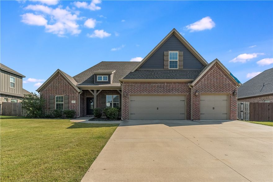 Just steps from Jim D. Rollins School of Innovation and Harry Sbanotto Park, this 4-bed, 3-bath home offers 2,390 sq. ft. of comfort and style. Features include an open layout with wood floors, wood-beam accents, and a gas fireplace. The kitchen boasts granite countertops, stainless appliances, gas cooktop, and vent hood. Enjoy a private office, spacious primary suite with tiled shower and walk-through closet to laundry, plus a covered patio, new roof, and 3-car garage. Neighborhood pool access included.