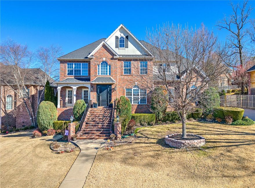 Welcome to this 4 bedroom/3.5 bath golf front showstopper nestled within the gated community of Shadow Valley Country Club! This beautiful residence comes complete with a coveted golf membership, gorgeous curb appeal, fabulous floorplan & a STUNNING NEWLY ADDED BACKYARD PARADISE featuring a private in-ground pool w/ rock waterfall, new pool deck, poolside gazebo w/ TV, all new decking w/ covered and open spaces for dining, entertaining & enjoying the views and privacy! The interior boasts 3 offices, a spacious formal dining room, cozy living room w/ fireplace, a well-appointed kitchen w/ large center island, gas cooktop & pantry! This master suite with a cozy office nook leading to a screened in deck goes beyond the ordinary to provide a harmonious blend of space, luxury, & functionality! Great walk-in closet space in secondary bedrooms! Large upstairs bonus/family room w/ built-ins! 3 car garage offers an 8-person storm shelter! Every detail has been meticulously crafted to offer an unparalleled living experience.