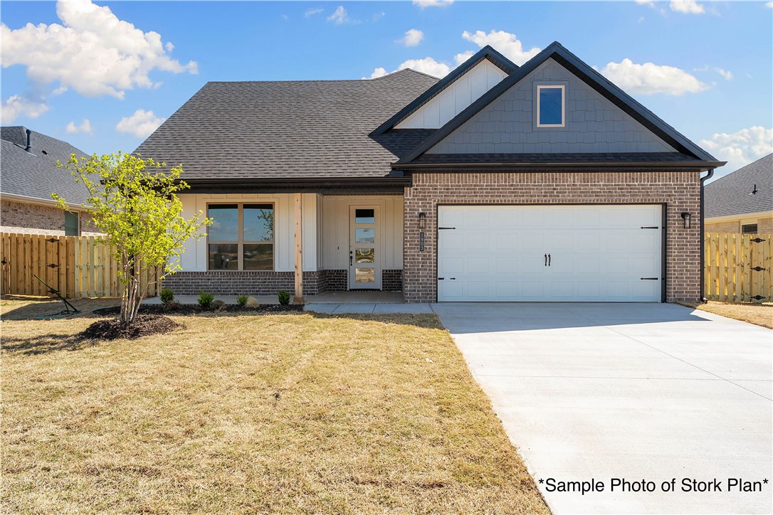 Welcome to Hillcrest in Cave Springs!Enjoy peaceful surroundings on the edge of town with the convenience of being just minutes from everything Northwest Arkansas has to offer. This inviting community provides the perfect blend of tranquility and accessibility.This Stork Plan home offers 4 spacious bedrooms, 2.5 bathrooms, and thoughtfully designed living spaces that feel bright and inviting.Step inside to wood flooring and an open-concept design where the kitchen, living, and dining areas flow effortlessly together. The kitchen is a chefās dream, featuring ample storage and a walk-in shelved pantry. Outdoors, enjoy covered front and back patioāperfect for relaxation and entertaining.