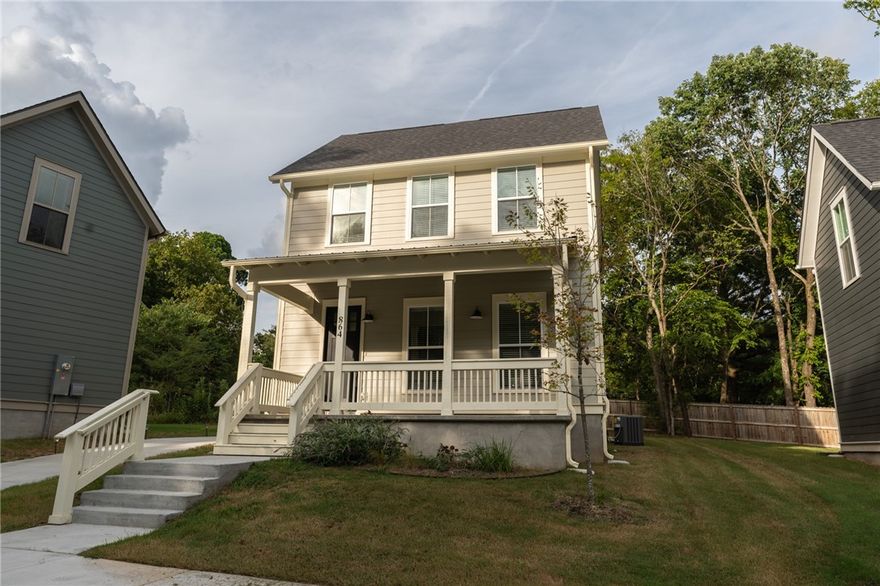 Come check out this beautiful new 3 BR/3 BA home in Willow Bend. First floor features open living, kitchen, dining, the 3rd bedroom and a full bath. Upstairs you will find the primary and 2nd bedroom and 2 full baths plus laundry room. Walk-in closets in all bedrooms. Luxury vinyl throughout w/ carpeted stairs. Covered front and back porches provide room for outdoor relaxation. Subdivision features green spaces, sidewalks and tree-lined streets for walking and creating community connections.Owner occupancy is required in this subdivision, however HOA will allow parents to purchase homes for their kids, or investors doing longer term (12 mo or more) rentals. Agent owned.