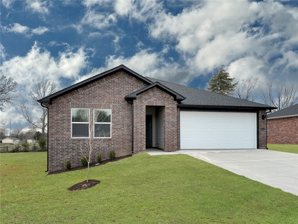 Sold before print! Jubilant Justin Plan in Wagon Wheel Phase 2, in Farmington, Arkansas! Each home in Wagon Wheel is meticulously crafted with attention to detail, creating a space that feels both luxurious and welcoming. From the moment you walk through the door, you'll be greeted by modern features and spacious a layout that caters to every lifestyle. Our homes boast premium finishes and thoughtful designs, ensuring that you'll be stepping inside your own personal oasis. These homes will be complete with LVP flooring throughout and wood shelving in all closets, pantry and utility room. The kitchen will have quartz kitchen counters, 36-inch cabinets, and stainless-steel appliances! Home will have a Garage Door Opener. Primary bath will have quartz countertops, double sinks, and an oversized walk-in shower. Each home comes with 4-sided brick with Hardie Ā® per plan. Taxes and Parcel TBD.