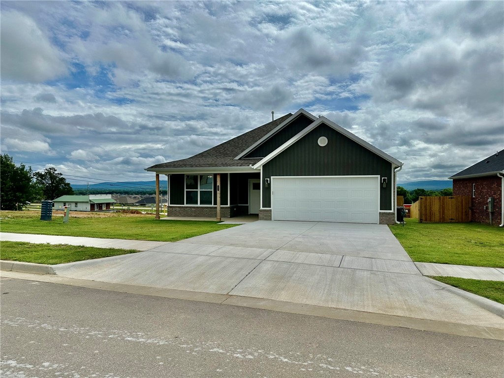 This beautiful home features a spacious open layout with a vaulted ceiling and wood beam in the living room, luxury vinyl plank flooring throughout, and a large kitchen island with granite countertops, extra storage, and a walk-in pantry. Enjoy the scenic views from the covered back deck and the privacy of a fully fenced backyardāperfect for outdoor living. Located in a growing community with easy access to local amenities. A stunning home built for comfort, style, and convenienceānow available for rent!
