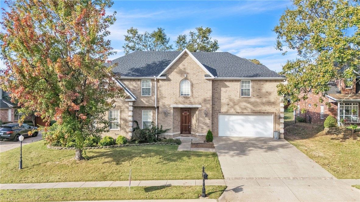 Immediate equity! Offered at less than appraised value. Walk to Lake Fayetteville & the Botanical Gardens from this pre-inspected, all-brick 4BR home where each bedroom owns its own ensuite bathroom. With 3 distinct living areas, there's space for everyone to relax and entertain: gather in the great room, unwind in the cozy den/playroom, or enjoy movie nights in the dedicated Theater Room. The kitchen is a culinary enthusiast's dream. Double ovens ensure ample cooking capacity for hosting gatherings, an expansive island provides additional workspace and a casual dining spot. Custom cabinetry abounds, w/ details like pull-out drawers and built-in spice racks, ensuring everything has its place. Additional highlights of this property include new roof, new covered patio, an oversized garage w/ workshop/storage room, & LR fireplace. Added incentive: the seller is offering a $5,000 paint/renovation allowance WAC, allowing you to customize this home to your exact tastes and preferences.