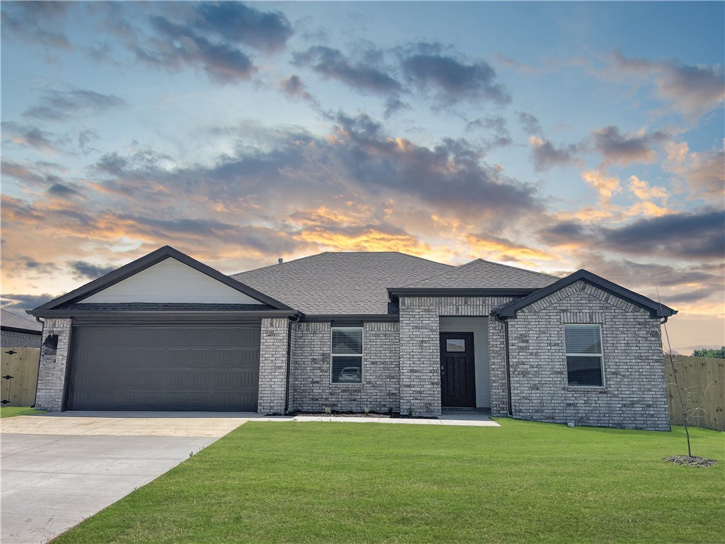 Beautiful Bandera plan in Goose Creek Village, the impressive subdivision where quality and affordability meet in the heart of Farmington. This home features gorgeous quartz kitchen countertops, stainless steel appliances and a walk-in pantry. (per plan) 42 inch upper cabinets with top molding and soft close cabinet doors. Private bedroom one includes a lovely en-suite with quartz counter tops, double sinks, over-sized shower and walk-in closet. Living room will showcase a beautifully modern Electric Fireplace with heater. Luxury Vinyl plank flooring throughout! Fans in all bedrooms as well as the living room! This home exterior will have 4 sides brick! Covered patio and a landscape package. Garage Door opener! Taxes and Parcel # TBD.