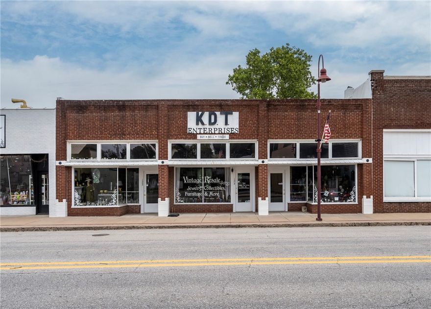 Take advantage of this rare opportunity to own a piece of commercial property in the heart of Gentry, a community that’s rapidly growing and thriving. This beautifully remodeled property features three individual storefronts and a total of 2,898 sq. ft. of versatile space—ideal for retail, office, or mixed-use possibilities. Thoughtfully updated while preserving its historic character, it offers the perfect balance of move-in ready functionality and flexibility for future expansion or customization. Whether you’re an investor or a business owner, this prime downtown location is a standout opportunity in one of Northwest Arkansas’s most charming communities.