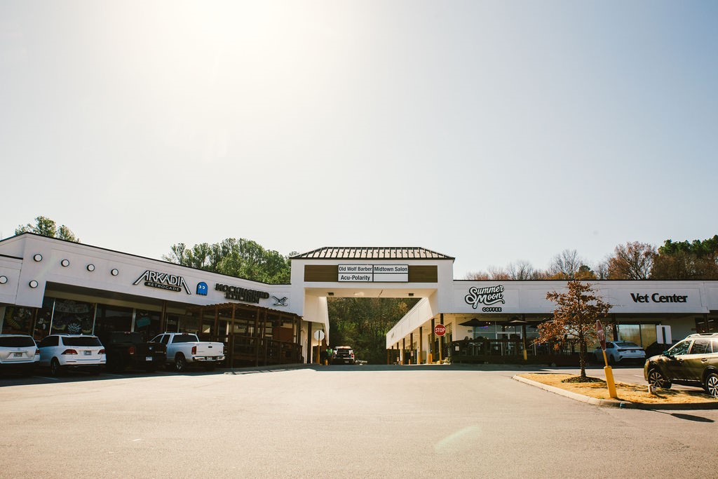 Established retail center. High traffic count. Ample parking. Diverse tenant mix. Proximity to both downtown and uptown.