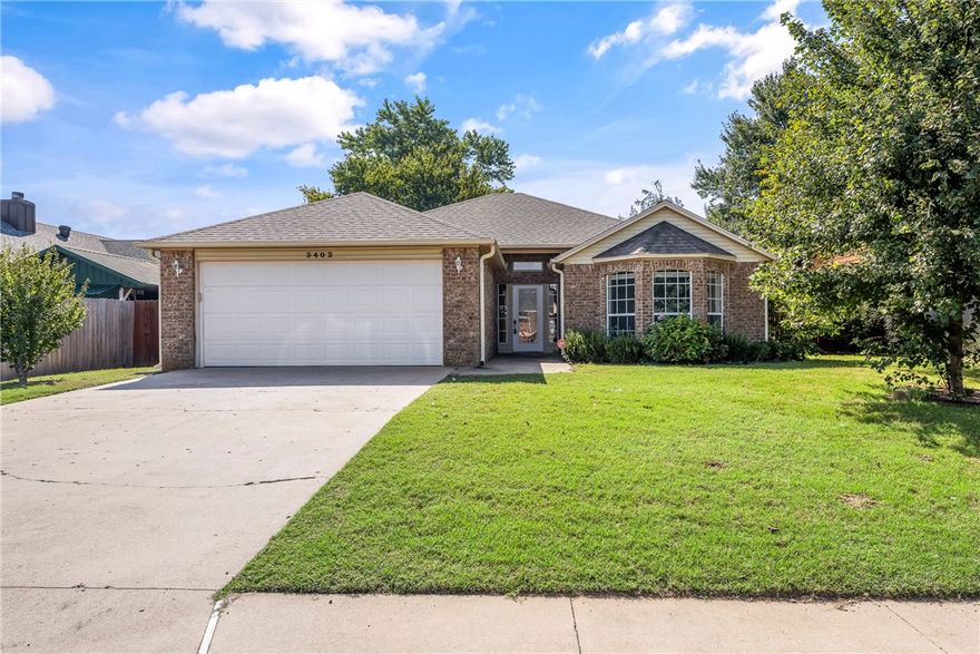 Located in the established desired Cambridge Park, this home is in a fantastic location, just minutes away from a variety of restaurants, shopping, trails, 3 miles to Walmart's New Campus, just off I49 which makes it easy to get to both DTR & DTB attractions. Greeted with great curb appeal, home features 3 beds, 2 baths with a large living room, cozy den w/ fireplace off of kitchen, spacious kitchen w/ dining area and panty closet. Primary bedroom is located off of the living room - w/ two walk-in closets, large vanity w/two sinks, whirlpool tub and walk-in shower. Small sunroom off Den & Primary Bedroom makes a perfect spot to enjoy morning coffee, cozy up with a book or simply relaxing. The backyard is a gardener's dream -with raised beds perfect for growing your favorite plants & vegetables. Storage shed provides a lot of options like - workshop, planting area and extra storage space. Don't miss the opportunity to breath new life into this beautiful space!