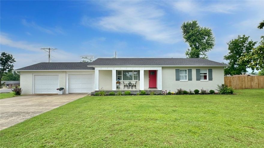 Charming and full of potential, this 3-bedroom, 2-bath home sits on a spacious corner lot with a privacy-fenced backyard, 2-car garage, this well-maintained older home boasts great bones and recent updates including new front and back patio steps with railing, perfect for relaxing or entertaining. Used as a successful Airbnb for the past four years, this property offers a unique opportunity for investors or buyers seeking a move-in-ready home.  Only minutes from Rogers Railyard and 10min from the WM Amp. Furniture in the home, patio, and appliances all convey, making this a true turnkey investment!