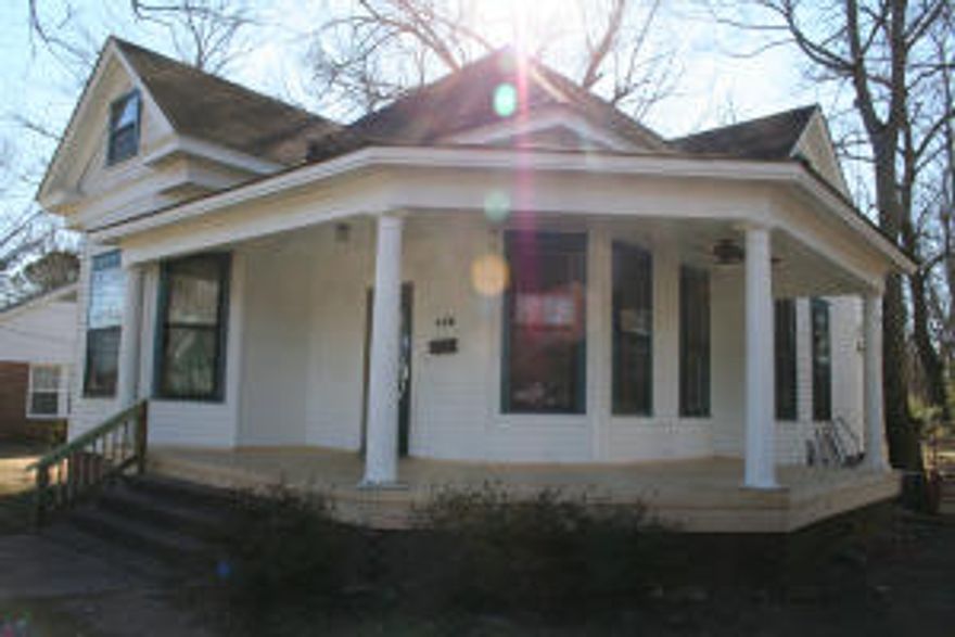 Historical house over 100 years old. Lots of character and charm. 3 bedrooms, 2 bathrooms, Living Room with antique pocket sliding doors, dining room, galley kitchen and fenced backyard. This home offers a unit upstairs up downstairs for heating and cooling.