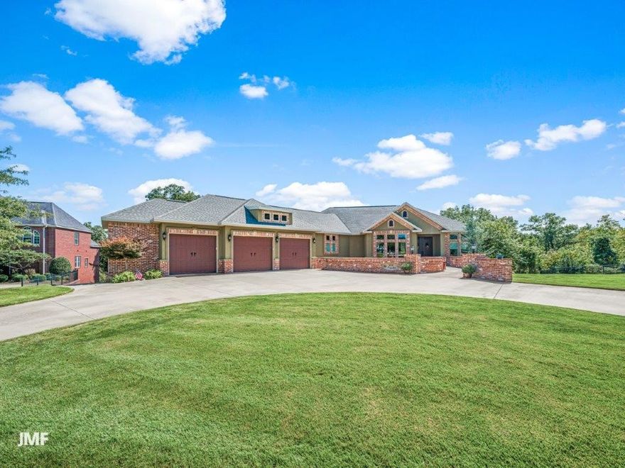 Custom built home, on the market for the 1st time! Stunning interior finishes like no other. Two TV’s that disappear into the cabinetry by the push of a button.  Hidden bedroom suite on the main level. Stunning kitchen with hidden pantry and many special features. Gorgeous main bath suite & amazing closet that connects to laundry. Lower level with two large suites, storm room, custom walk in shower with pet bath, unfinished game room ready for kitchen, and exterior room for future pool hangout with ½ bath.