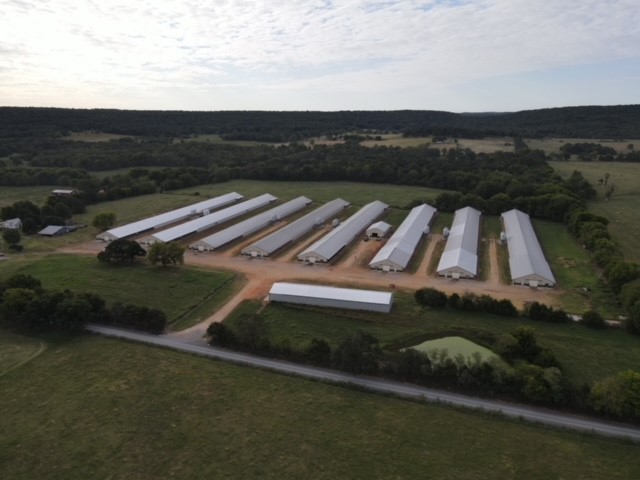 Your chance to own one of the big ones. (8) 55 x 550 super houses on 60 acres ready to go. Fully updated to the latest. Large stacking shed with 2 roubidoux wells and natural gas. Newer dwelling with large shop building. Simmons Contract.