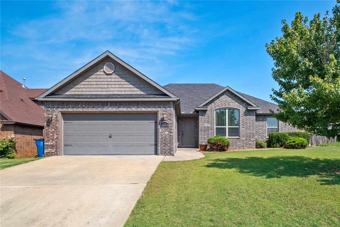 Amazing move-in ready home in great, convenient location. This 4 Bedroom, 2 Full Bath home in Riverwalk Farm Estate has hardwood floors, custom cabinetry, granite counters, stainless steel appliances, walk-in pantry, tons of storage including custom built-ins, gas log fireplace, large Owner's suite with tray ceiling. Refrigerator included. Privacy-fenced backyard. TORNADO SHELTER. 0.3 miles to Osage Creek and Creekside schools. Short drive to XNA & shopping.