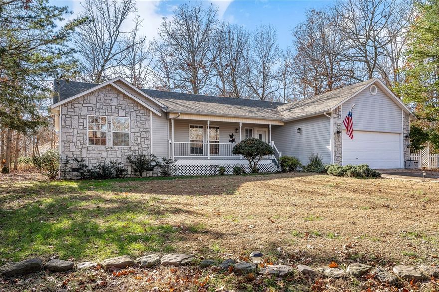 Discover this charming 3-bedroom, 2-bath home in the heart of Bella Vista, perfectly nestled among mature trees for natural privacy and year-round beauty. This inviting property features a bright sunroom ideal for morning coffee, hobbies, or relaxing with wooded views. Included are two additional lots, offering room to expand, enjoy extra privacy, or hold as an investment. Located near Bella Vista’s renowned bike trails, you’ll have quick access to outdoor adventures, nature walks, and the active lifestyle the area is known for. A warm and comfortable home with endless potential in a peaceful, convenient setting. Laundry room has a toilet but no sink.  Two bedroom septic.