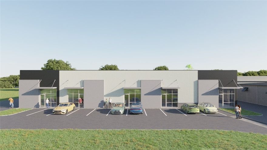 Prime opportunity to grow your business with +/- 2,000 SF of brand new construction office/flex space
for lease just off S 8th St in Rogers. Located in a high-traffic area that sees around 24,000 VPD, this
space offers excellent visibility for your business. Construction is scheduled to begin this spring, with
anticipated move-in ready by January 2026. This suite will feature large windows providing ample natural light and an overhead door in the back, making it ideal for office, warehouse use, or professional service use. The landlord will include a finished bathroom and HVAC installation in the suite, with additional tenant improvements available and amortized into the lease agreement. If more space is needed, this suite can be combined with neighboring units for a total of up to 10,000 SF.